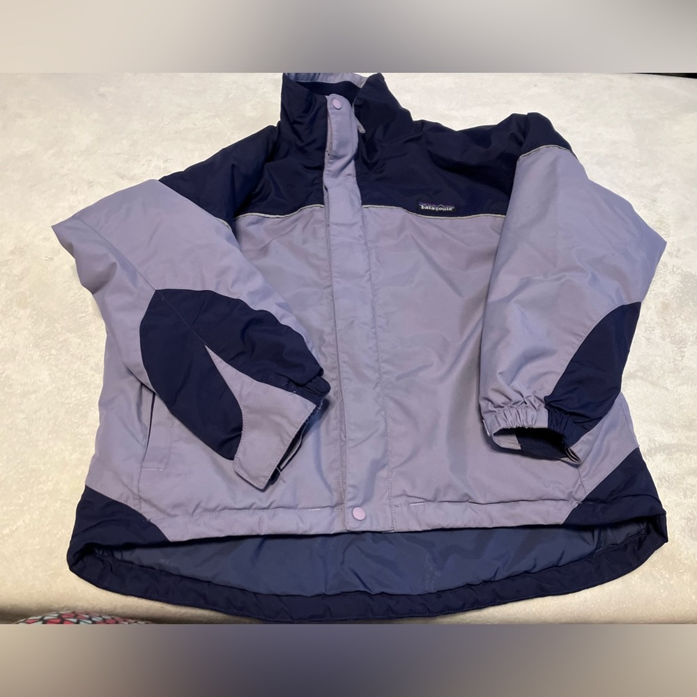 Patagonia Kids Puffer Jacket in Lavender and Navy